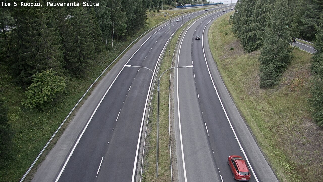 Weather Camera Image Road 5 Kuopio, Päiväranta silta, Kuopio, Pohjois-Savo