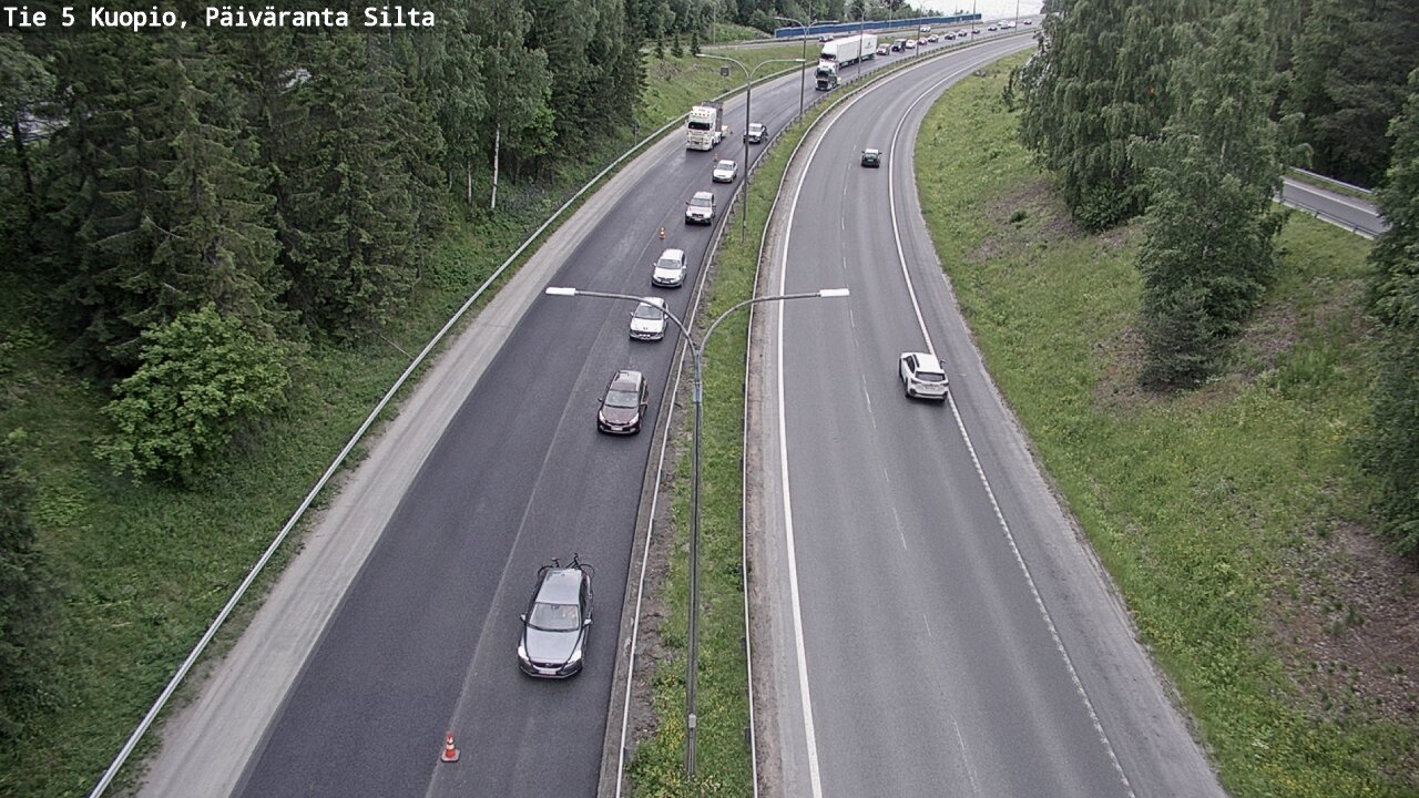 Kelikamerat Kuva Tie 5 Kuopio, Päiväranta silta, Kuopio, Pohjois-Savo
