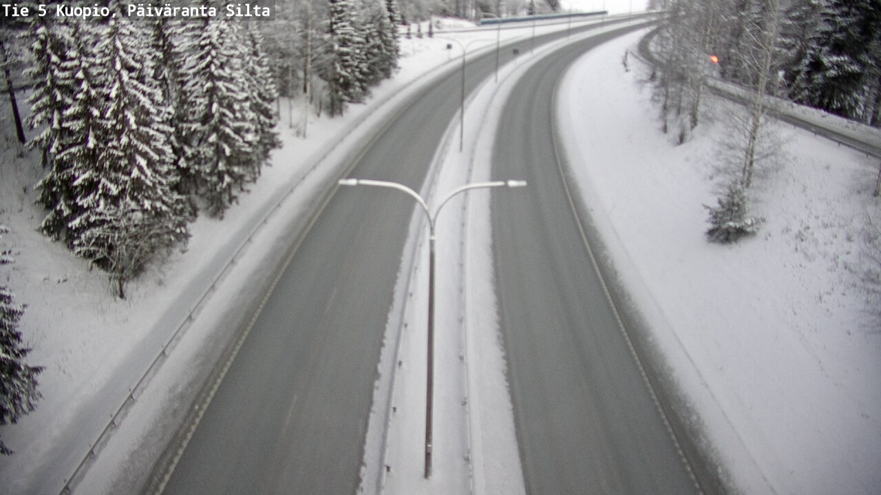Weather Camera Image Väg 5 Kuopio, Päiväranta silta, Kuopio, Pohjois-Savo