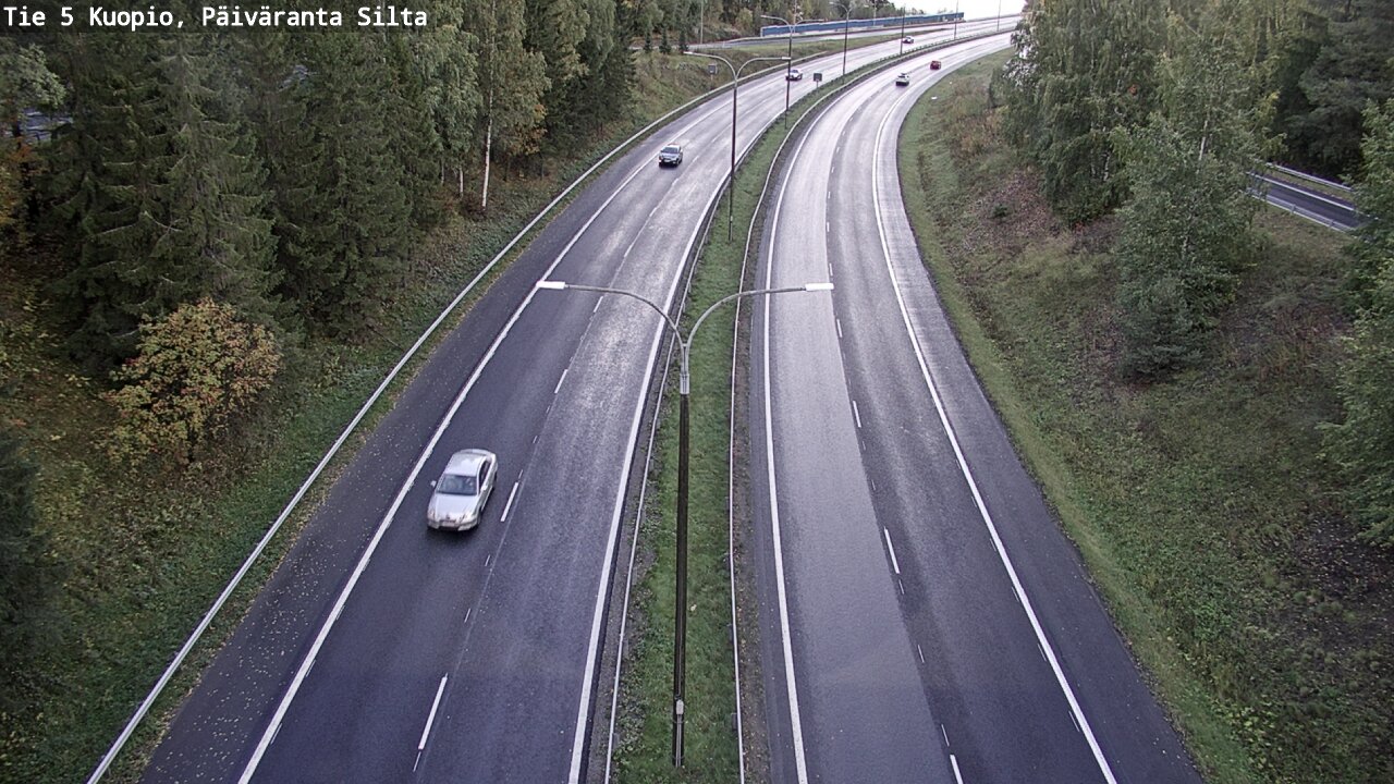 Kelikamerat Kuva Tie 5 Kuopio, Päiväranta silta, Kuopio, Pohjois-Savo