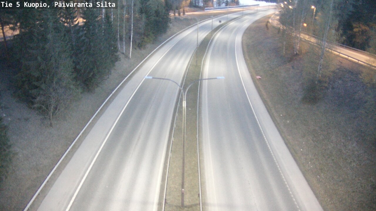 Weather Camera Image Road 5 Kuopio, Päiväranta silta, Kuopio, Pohjois-Savo
