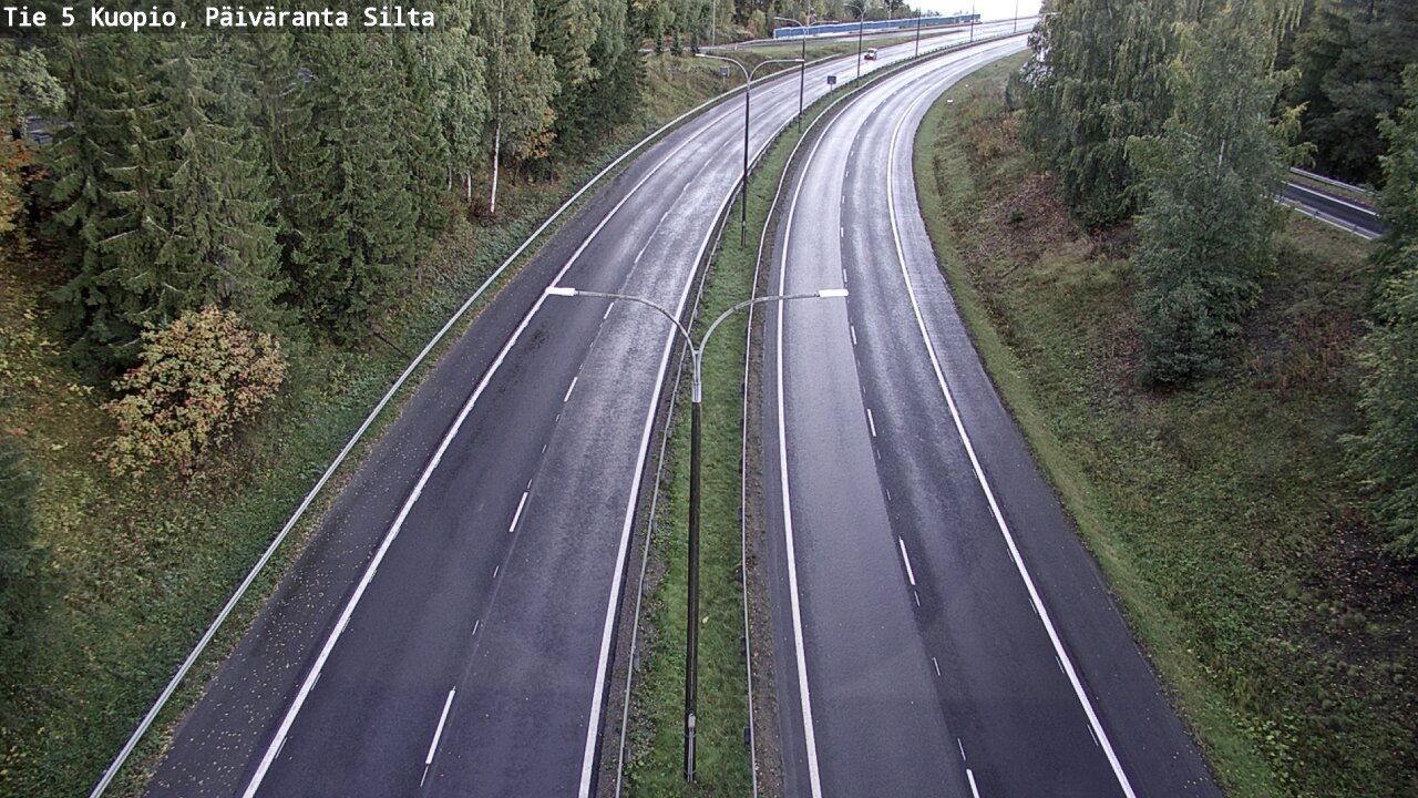 Weather Camera Image Road 5 Kuopio, Päiväranta silta, Kuopio, Pohjois-Savo