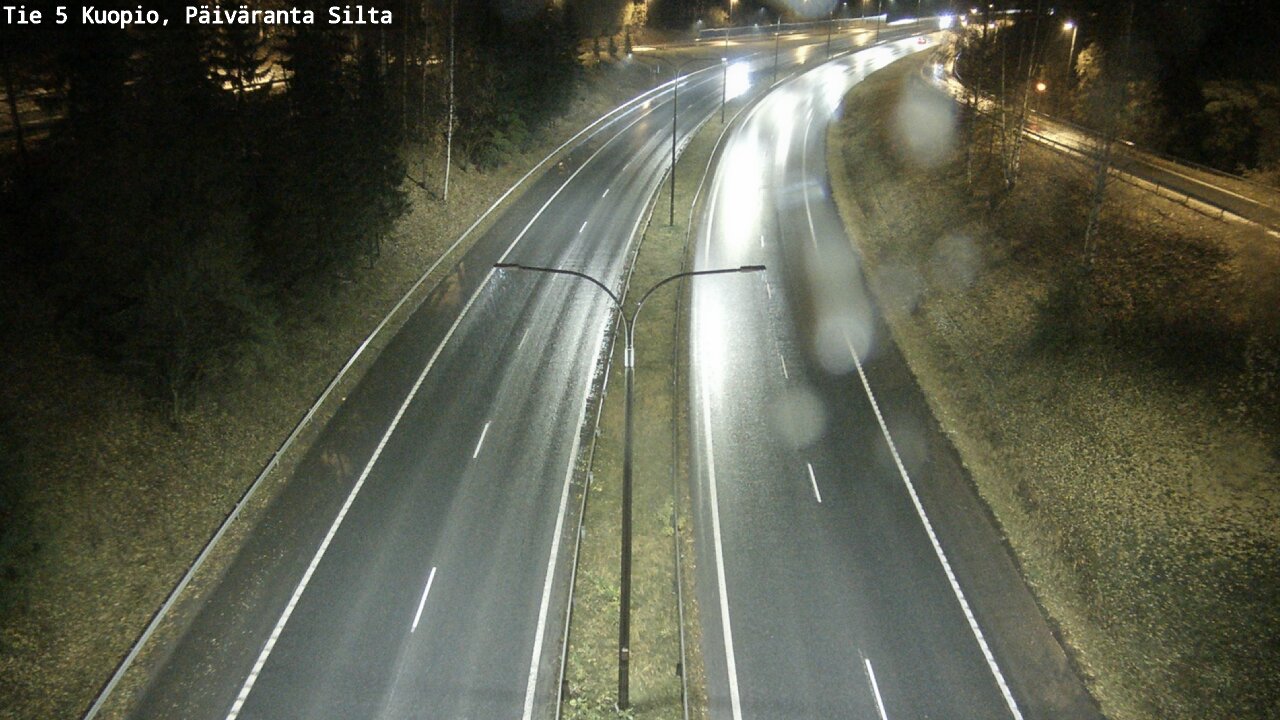 Weather Camera Image Väg 5 Kuopio, Päiväranta silta, Kuopio, Pohjois-Savo