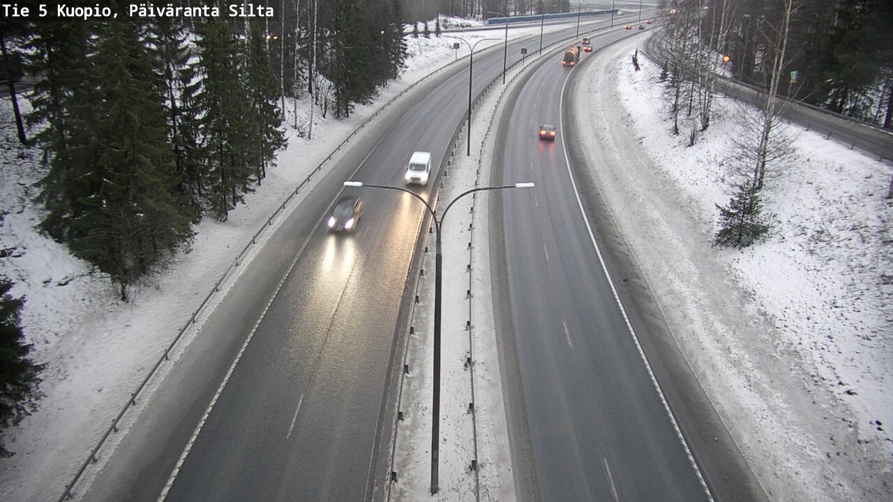 Weather Camera Image Road 5 Kuopio, Päiväranta silta, Kuopio, Pohjois-Savo