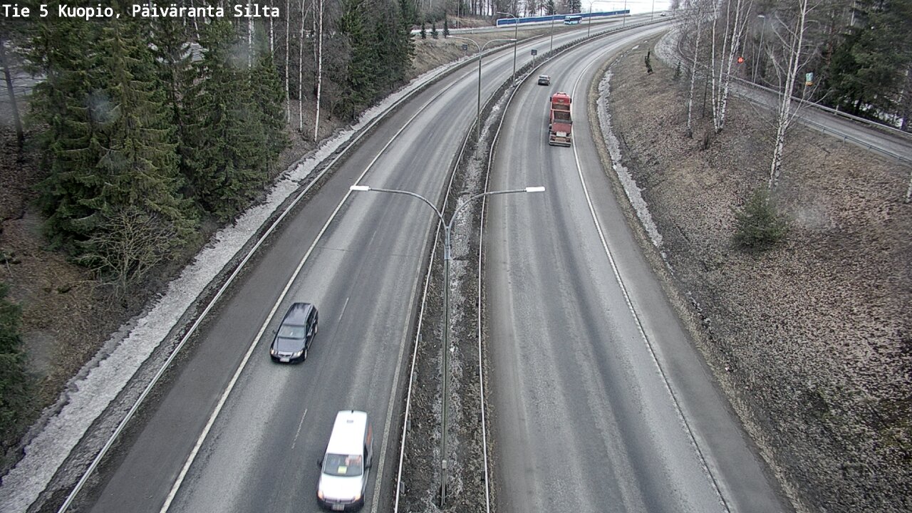 Kelikamerat Kuva Tie 5 Kuopio, Päiväranta silta, Kuopio, Pohjois-Savo