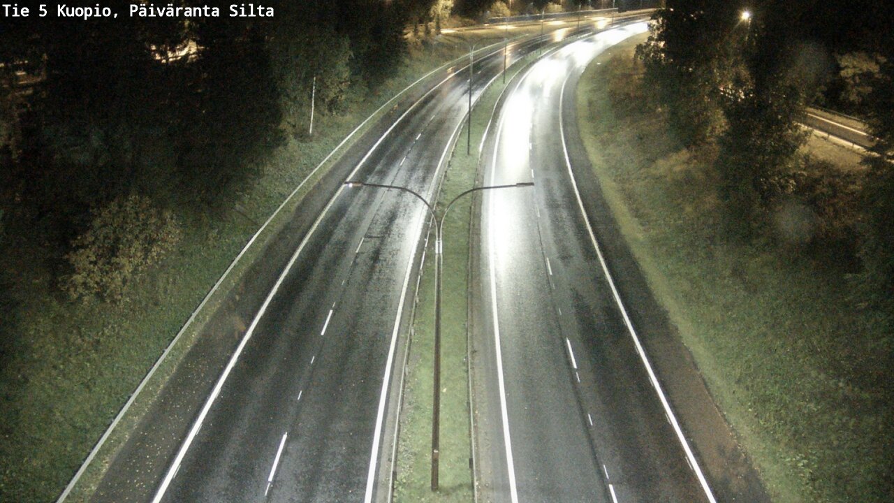 Weather Camera Image Road 5 Kuopio, Päiväranta silta, Kuopio, Pohjois-Savo