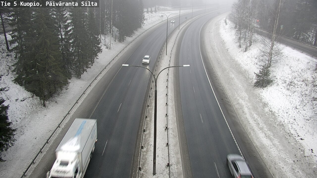 Weather Camera Image Road 5 Kuopio, Päiväranta silta, Kuopio, Pohjois-Savo