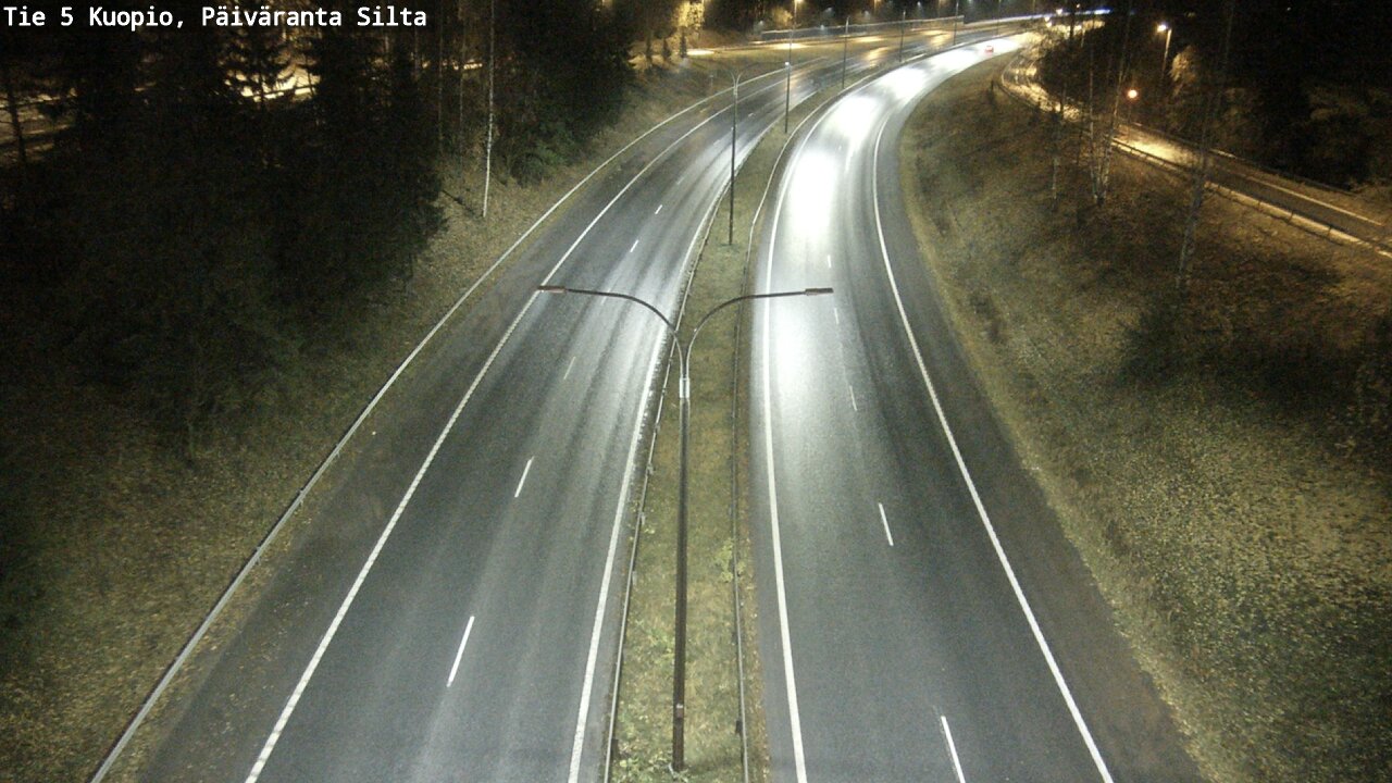 Weather Camera Image Road 5 Kuopio, Päiväranta silta, Kuopio, Pohjois-Savo