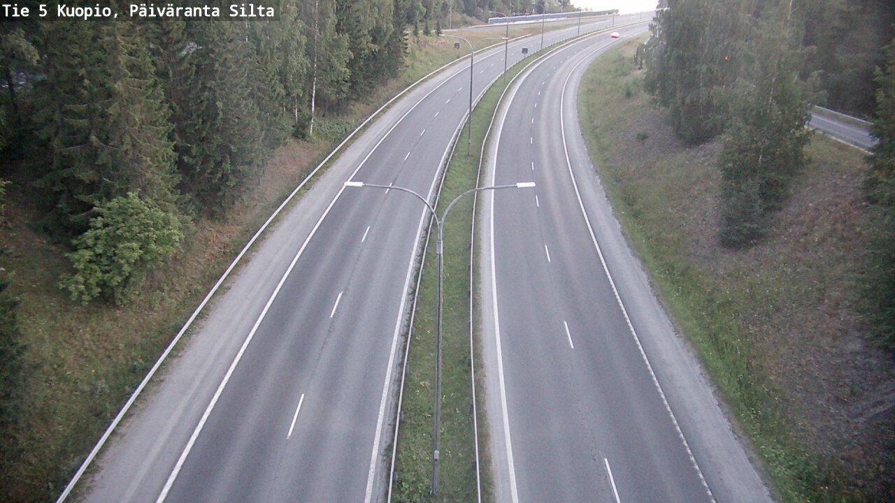 Weather Camera Image Väg 5 Kuopio, Päiväranta silta, Kuopio, Pohjois-Savo