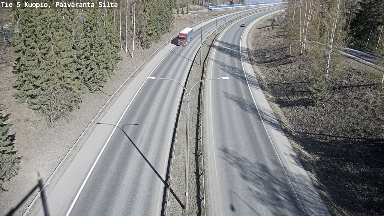 Weather Camera Image Road 5 Kuopio, Päiväranta silta, Kuopio, Pohjois-Savo