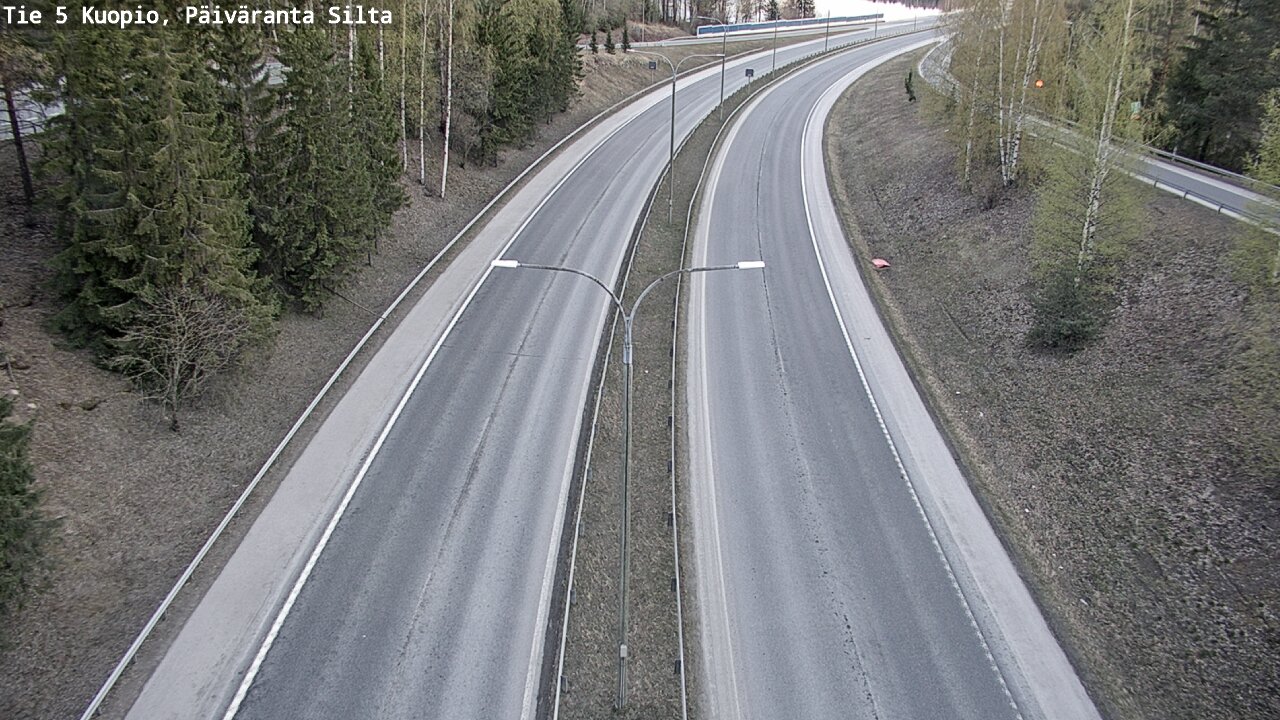 Weather Camera Image Väg 5 Kuopio, Päiväranta silta, Kuopio, Pohjois-Savo