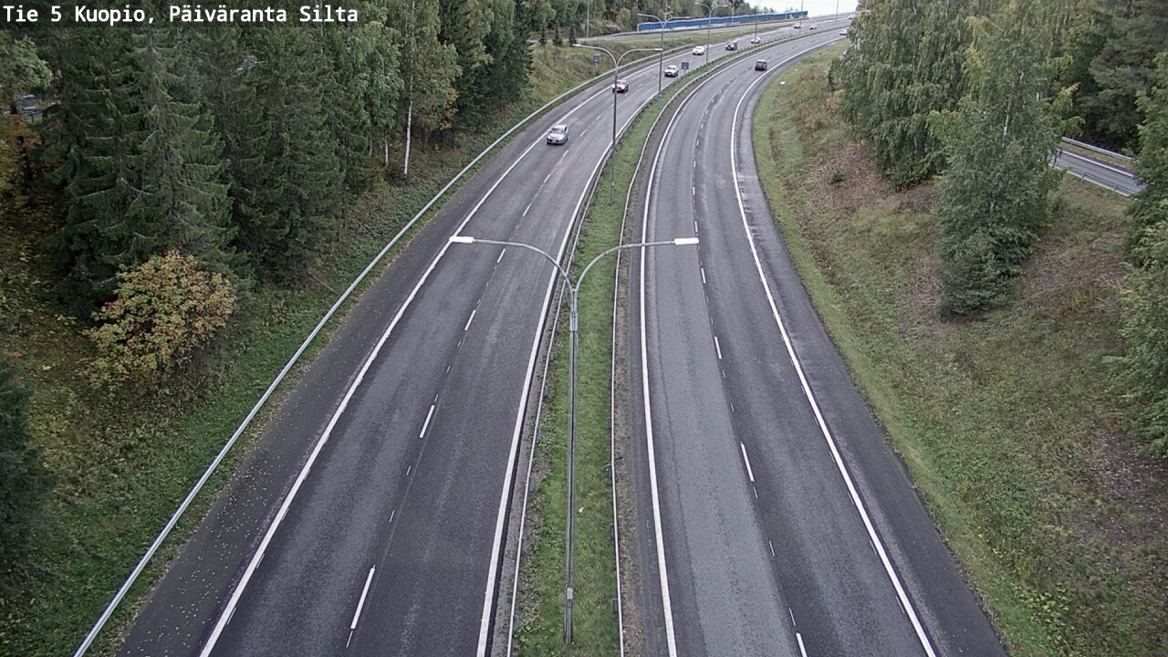Weather Camera Image Road 5 Kuopio, Päiväranta silta, Kuopio, Pohjois-Savo