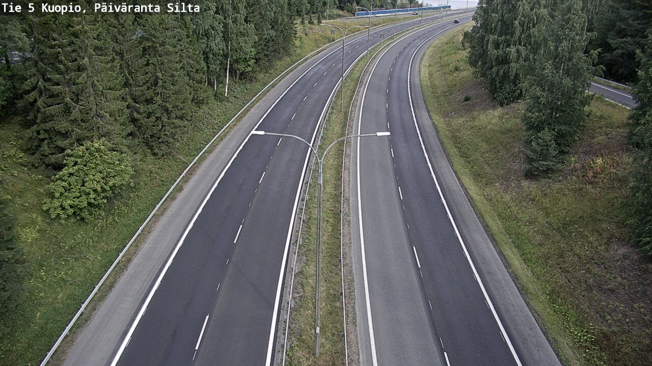 Weather Camera Image Road 5 Kuopio, Päiväranta silta, Kuopio, Pohjois-Savo