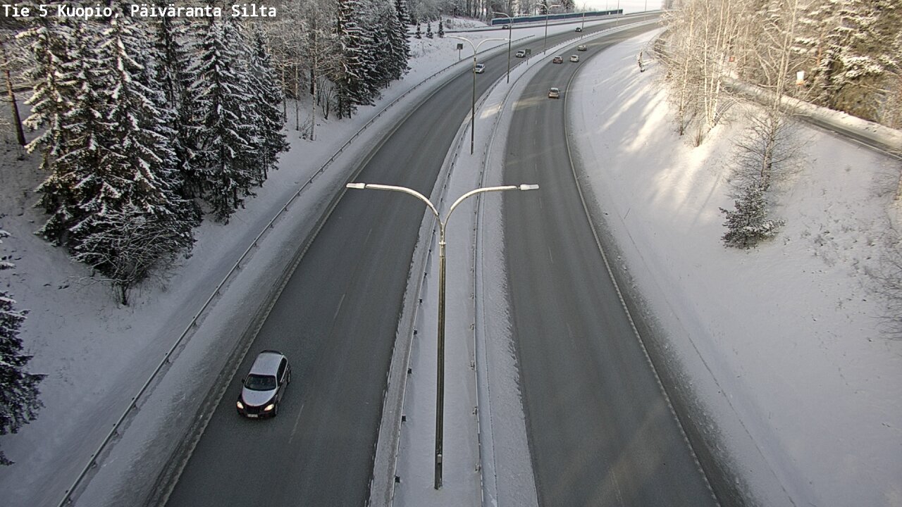 Weather Camera Image Väg 5 Kuopio, Päiväranta silta, Kuopio, Pohjois-Savo