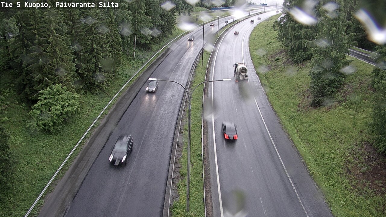 Kelikamerat Kuva Tie 5 Kuopio, Päiväranta silta, Kuopio, Pohjois-Savo