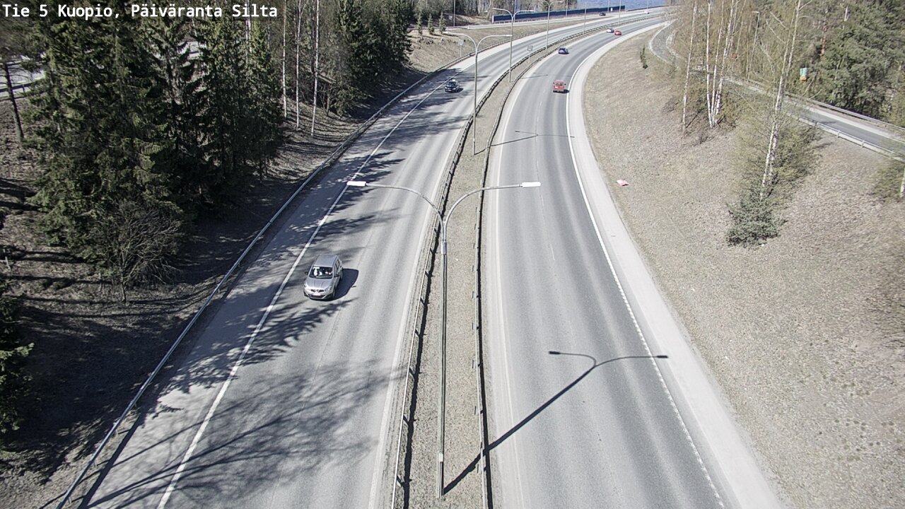 Weather Camera Image Road 5 Kuopio, Päiväranta silta, Kuopio, Pohjois-Savo