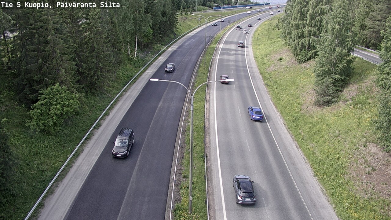 Kelikamerat Kuva Tie 5 Kuopio, Päiväranta silta, Kuopio, Pohjois-Savo