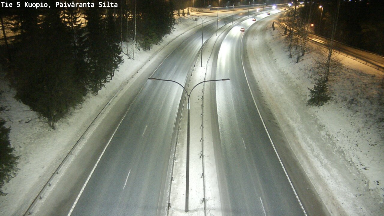 Weather Camera Image Road 5 Kuopio, Päiväranta silta, Kuopio, Pohjois-Savo