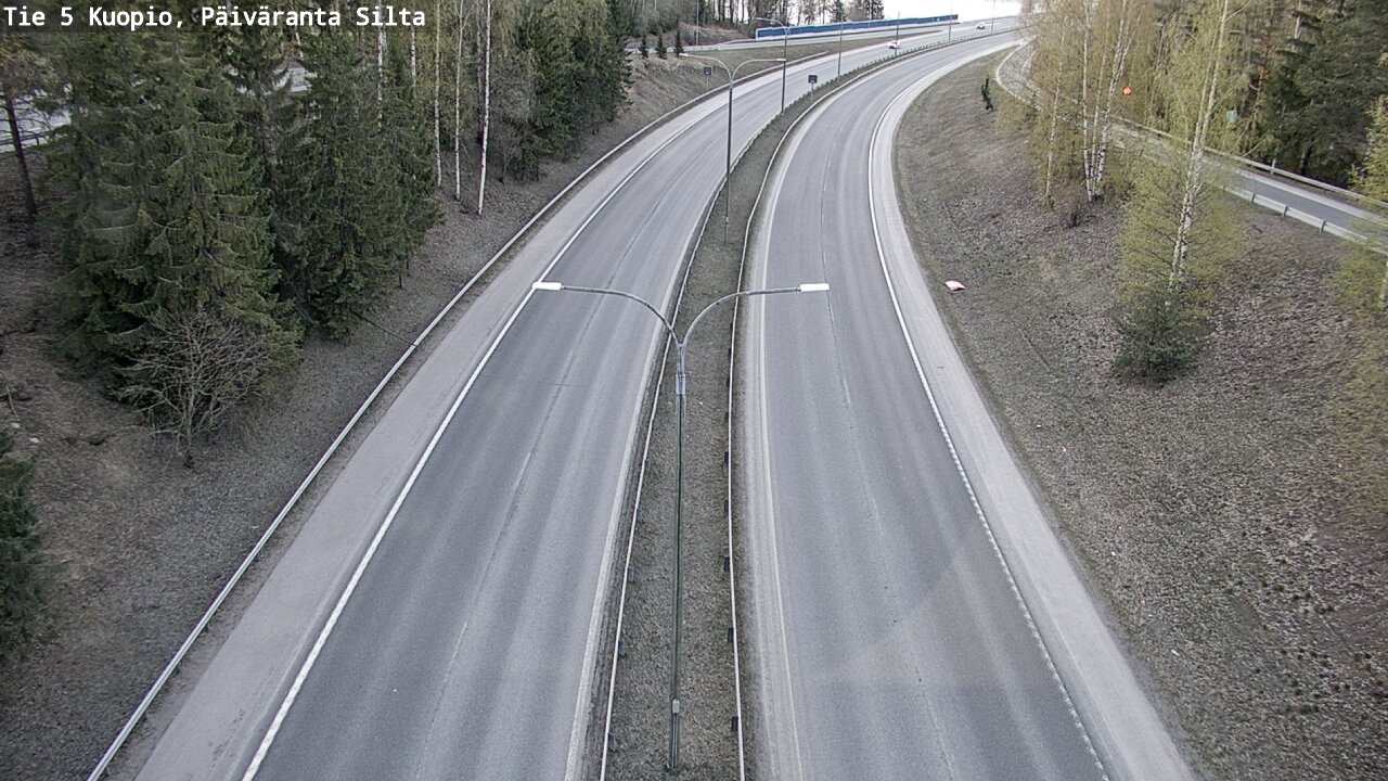 Weather Camera Image Road 5 Kuopio, Päiväranta silta, Kuopio, Pohjois-Savo