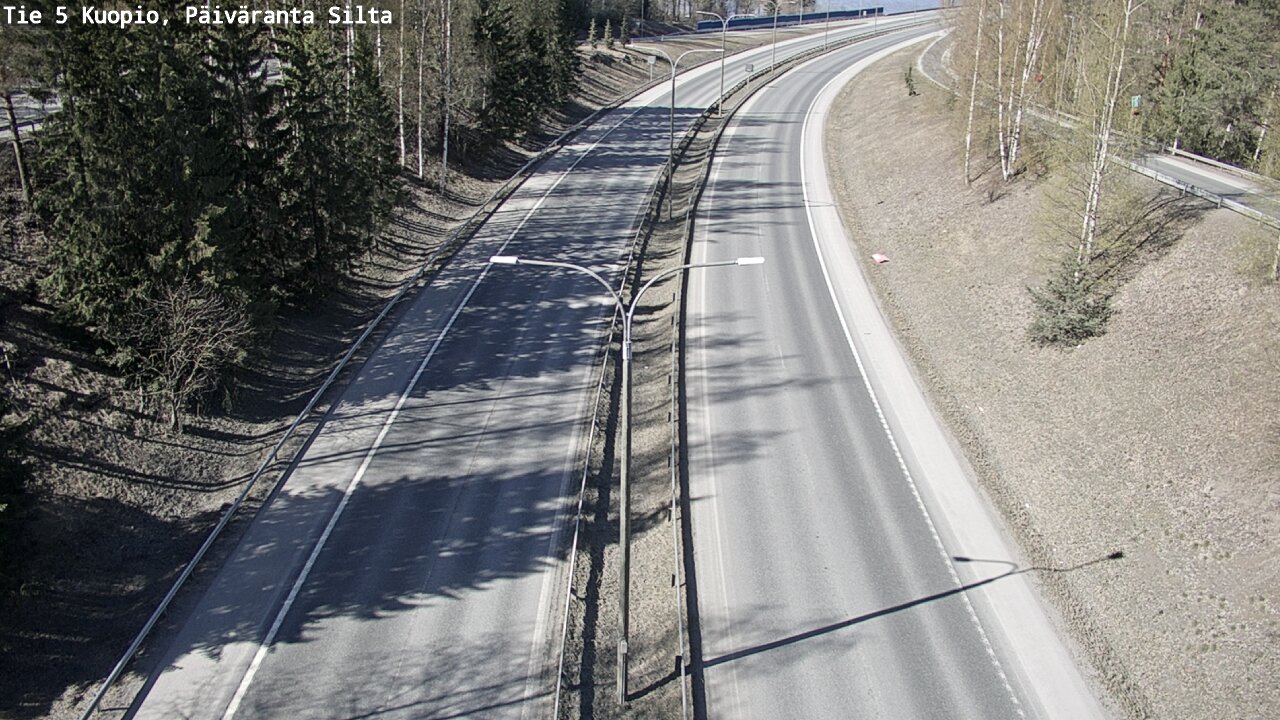 Weather Camera Image Road 5 Kuopio, Päiväranta silta, Kuopio, Pohjois-Savo