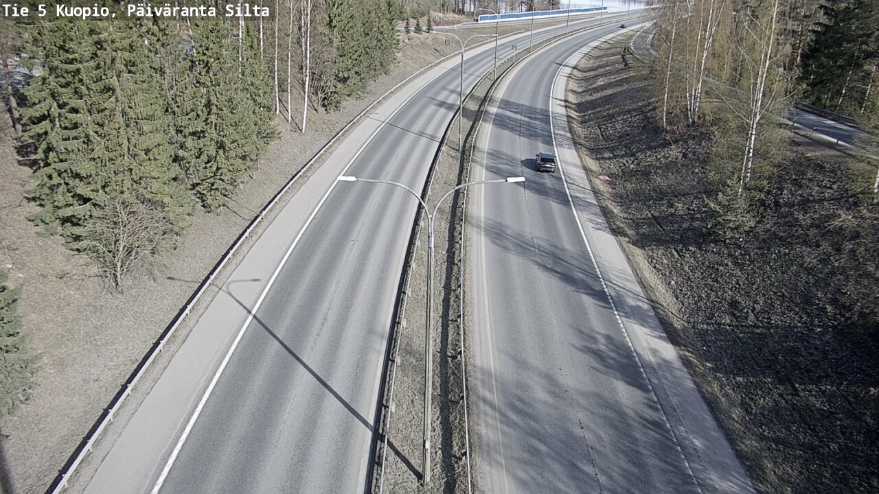 Weather Camera Image Road 5 Kuopio, Päiväranta silta, Kuopio, Pohjois-Savo