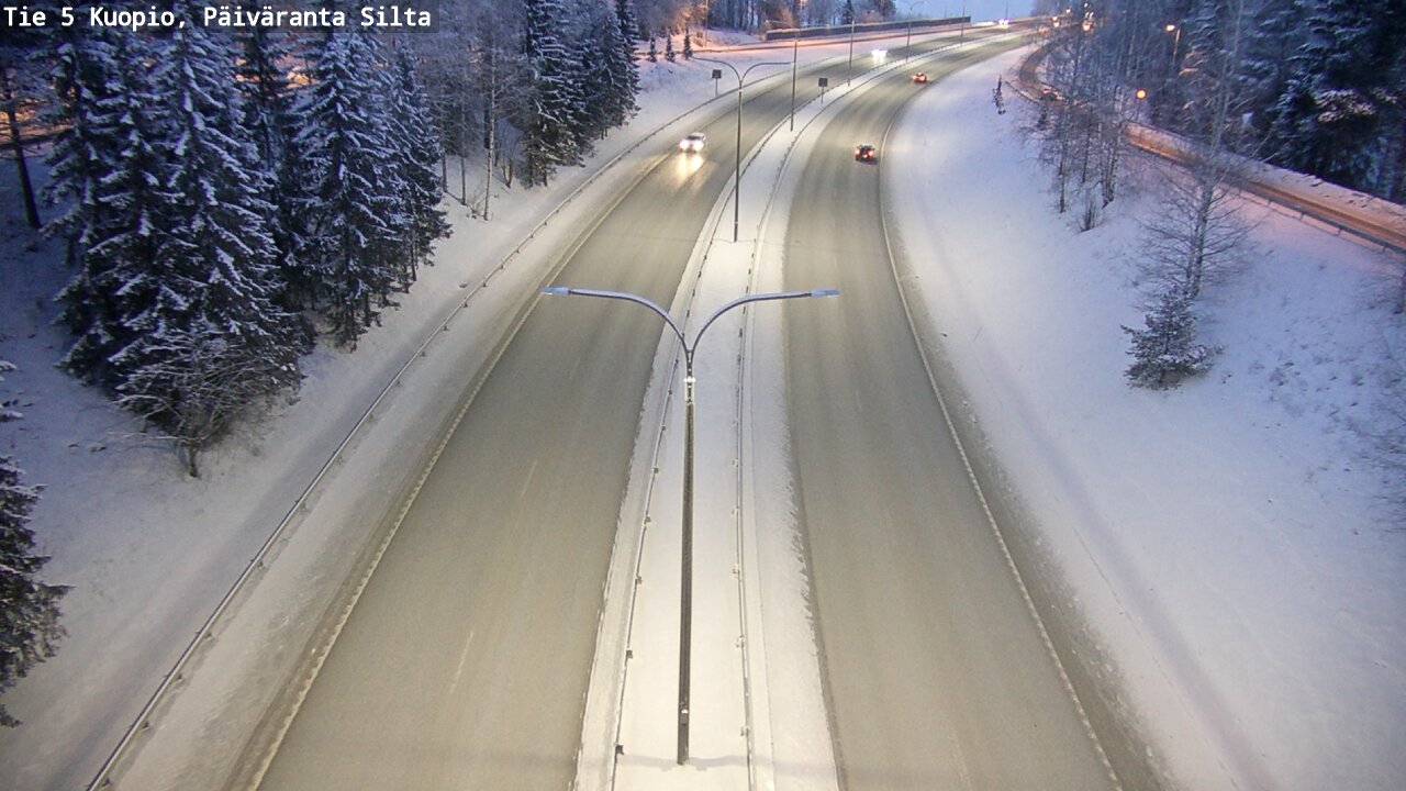 Weather Camera Image Väg 5 Kuopio, Päiväranta silta, Kuopio, Pohjois-Savo