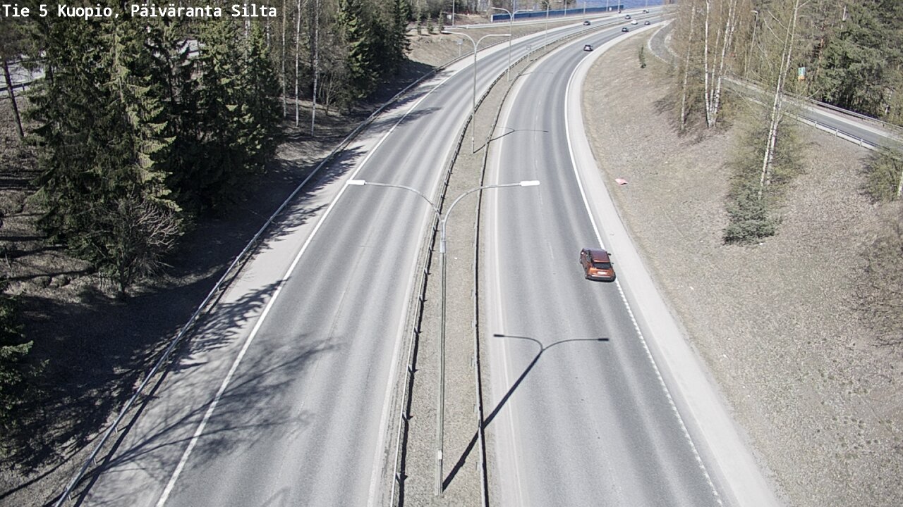 Weather Camera Image Road 5 Kuopio, Päiväranta silta, Kuopio, Pohjois-Savo
