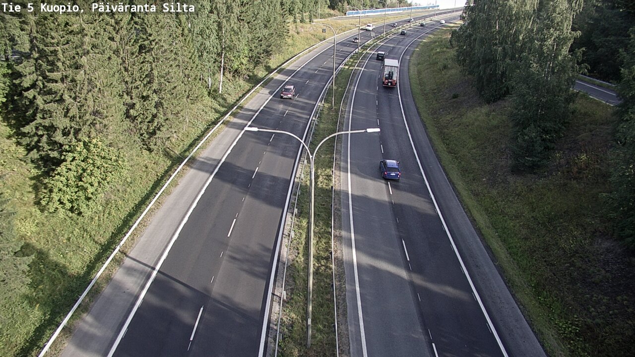 Weather Camera Image Road 5 Kuopio, Päiväranta silta, Kuopio, Pohjois-Savo