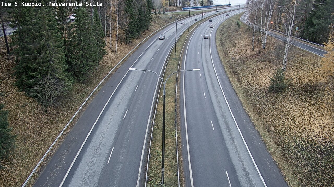 Weather Camera Image Väg 5 Kuopio, Päiväranta silta, Kuopio, Pohjois-Savo