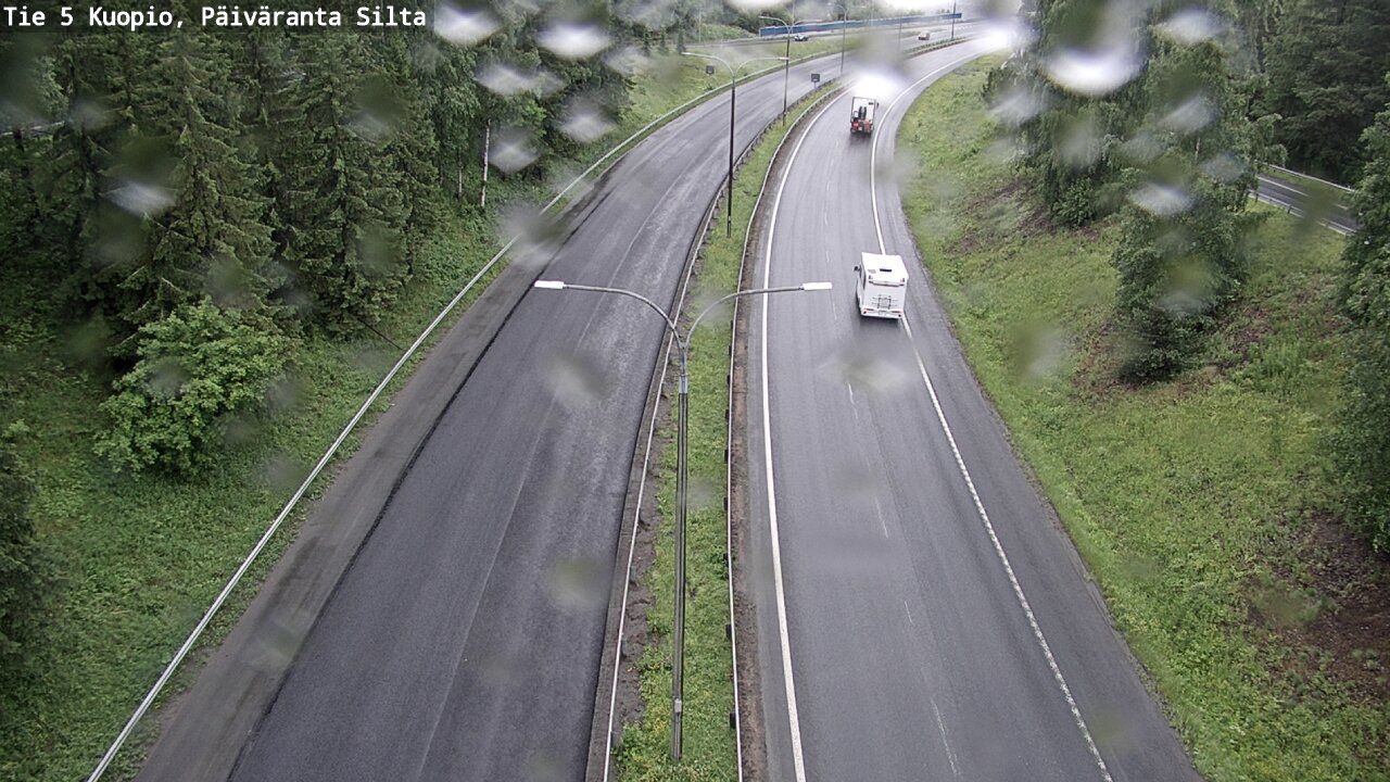 Weather Camera Image Väg 5 Kuopio, Päiväranta silta, Kuopio, Pohjois-Savo