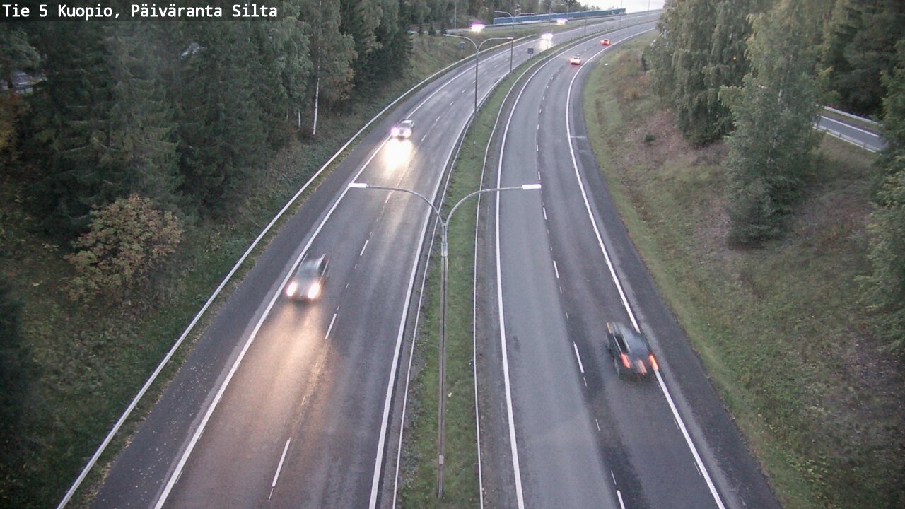 Weather Camera Image Road 5 Kuopio, Päiväranta silta, Kuopio, Pohjois-Savo