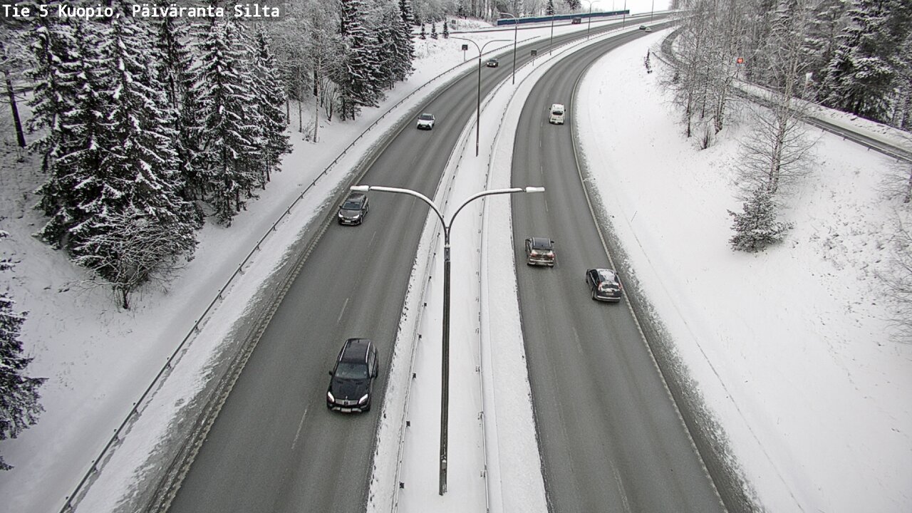 Kelikamerat Kuva Tie 5 Kuopio, Päiväranta silta, Kuopio, Pohjois-Savo