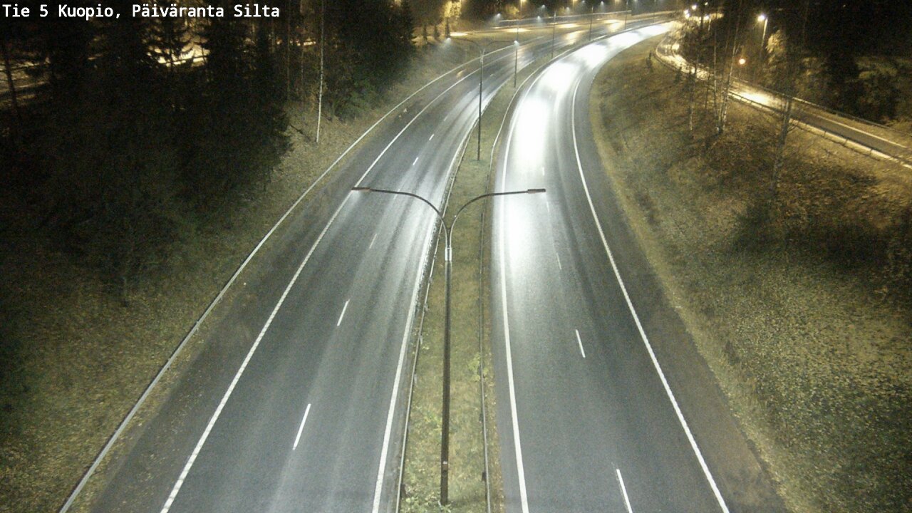 Weather Camera Image Road 5 Kuopio, Päiväranta silta, Kuopio, Pohjois-Savo