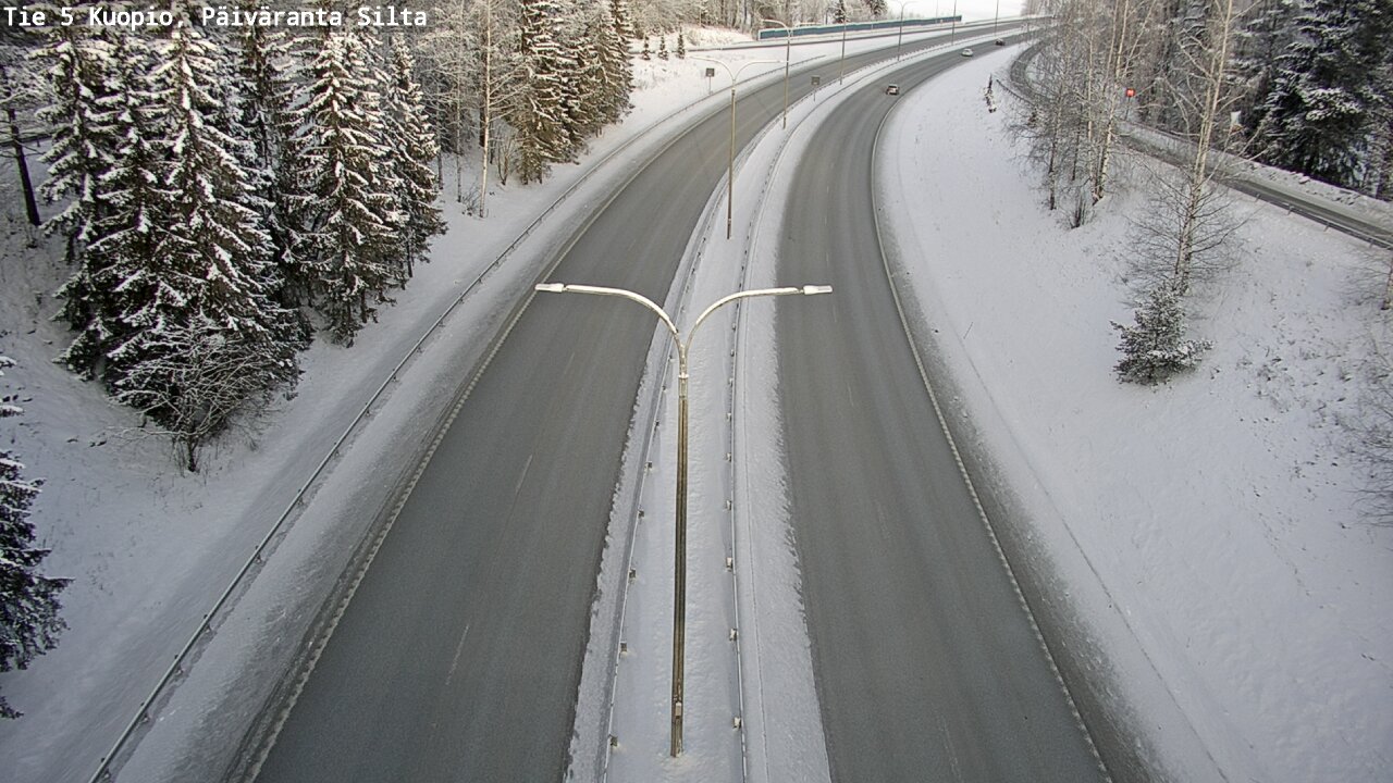 Weather Camera Image Väg 5 Kuopio, Päiväranta silta, Kuopio, Pohjois-Savo