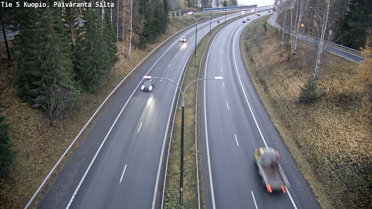 Weather Camera Image Väg 5 Kuopio, Päiväranta silta, Kuopio, Pohjois-Savo
