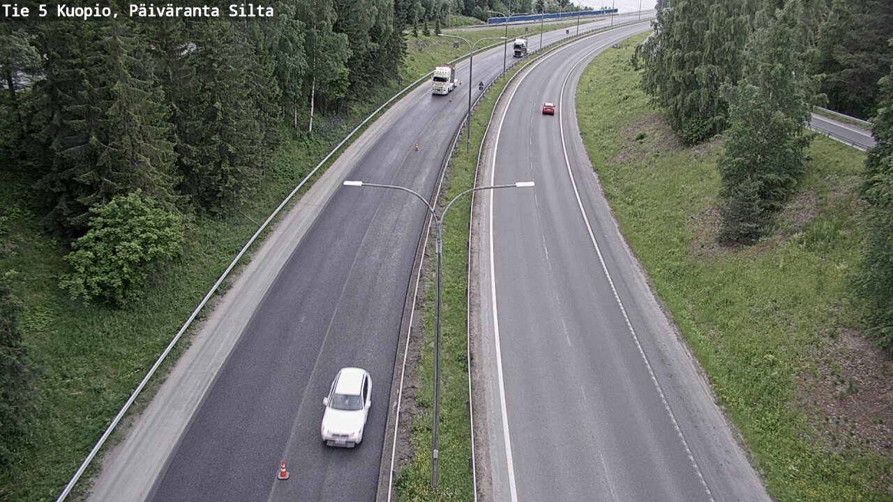 Kelikamerat Kuva Tie 5 Kuopio, Päiväranta silta, Kuopio, Pohjois-Savo
