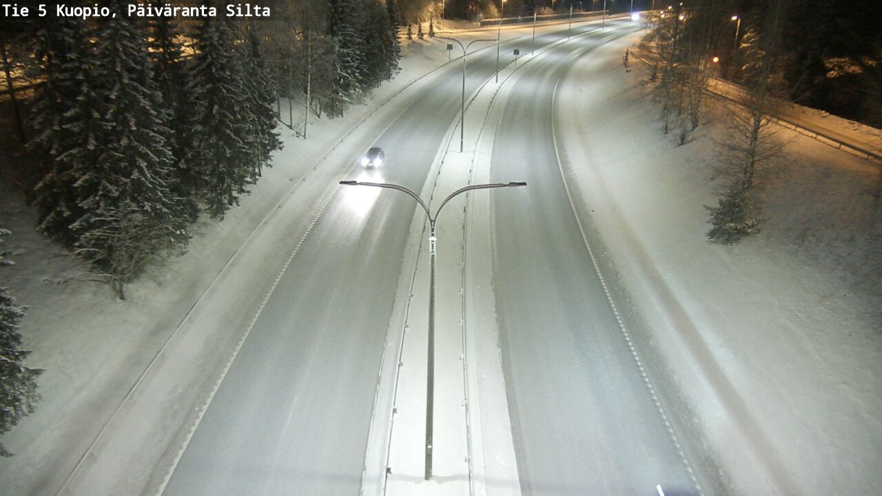 Weather Camera Image Road 5 Kuopio, Päiväranta silta, Kuopio, Pohjois-Savo