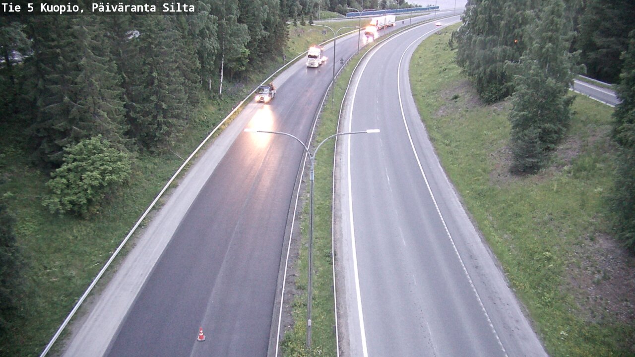 Kelikamerat Kuva Tie 5 Kuopio, Päiväranta silta, Kuopio, Pohjois-Savo