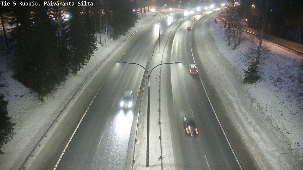 Weather Camera Image Road 5 Kuopio, Päiväranta silta, Kuopio, Pohjois-Savo