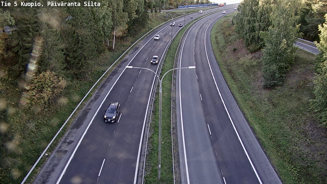 Weather Camera Image Väg 5 Kuopio, Päiväranta silta, Kuopio, Pohjois-Savo
