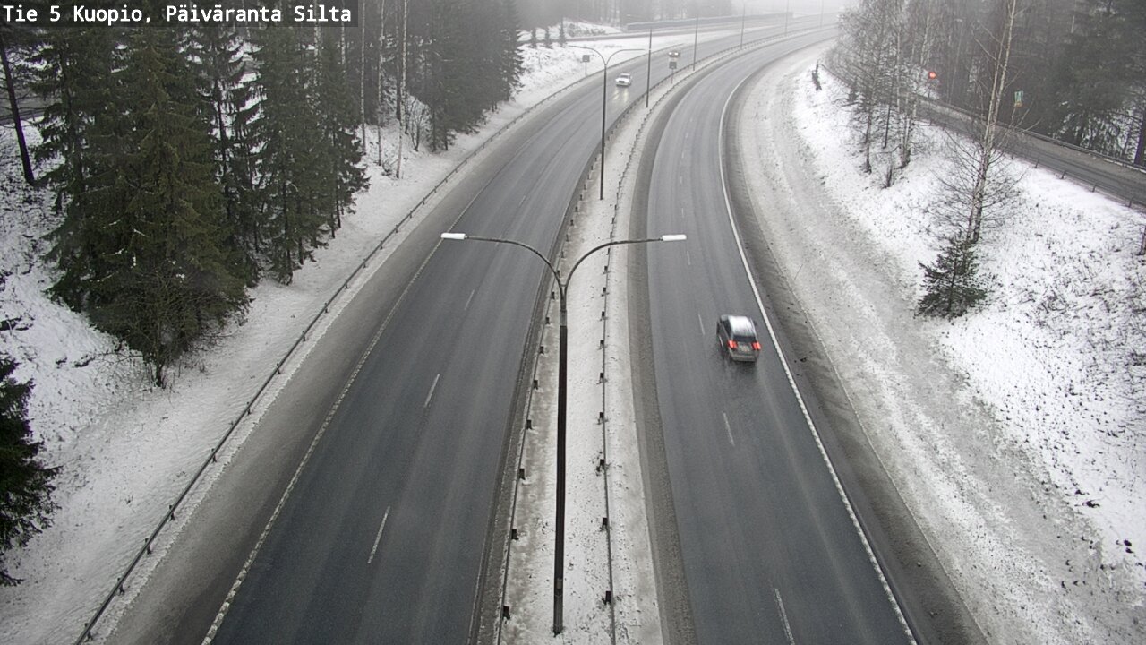 Weather Camera Image Road 5 Kuopio, Päiväranta silta, Kuopio, Pohjois-Savo