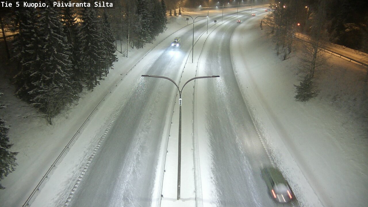 Kelikamerat Kuva Tie 5 Kuopio, Päiväranta silta, Kuopio, Pohjois-Savo