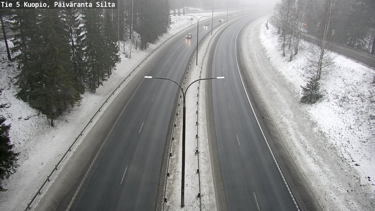 Weather Camera Image Road 5 Kuopio, Päiväranta silta, Kuopio, Pohjois-Savo