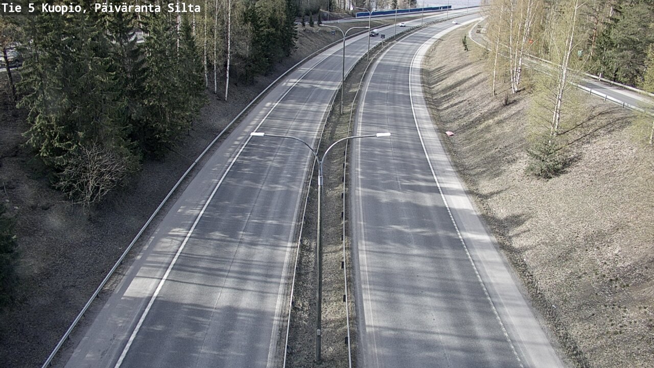 Weather Camera Image Road 5 Kuopio, Päiväranta silta, Kuopio, Pohjois-Savo