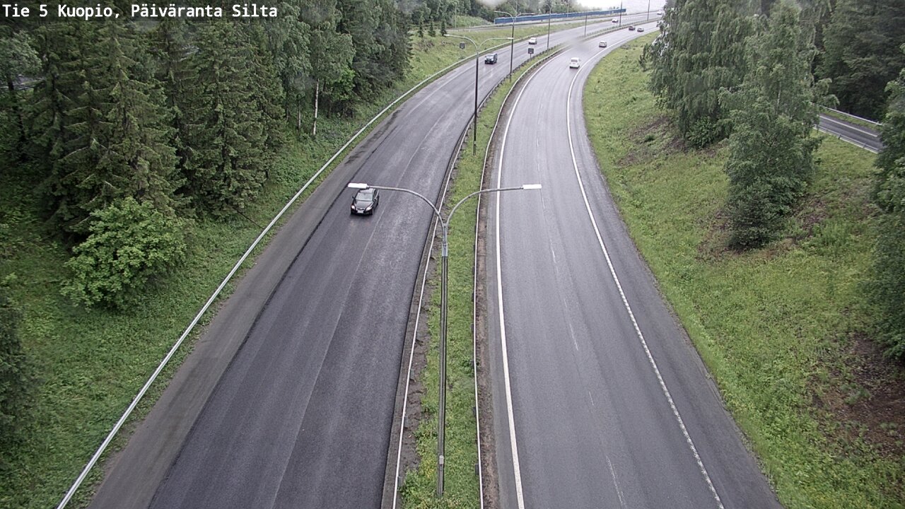 Weather Camera Image Väg 5 Kuopio, Päiväranta silta, Kuopio, Pohjois-Savo