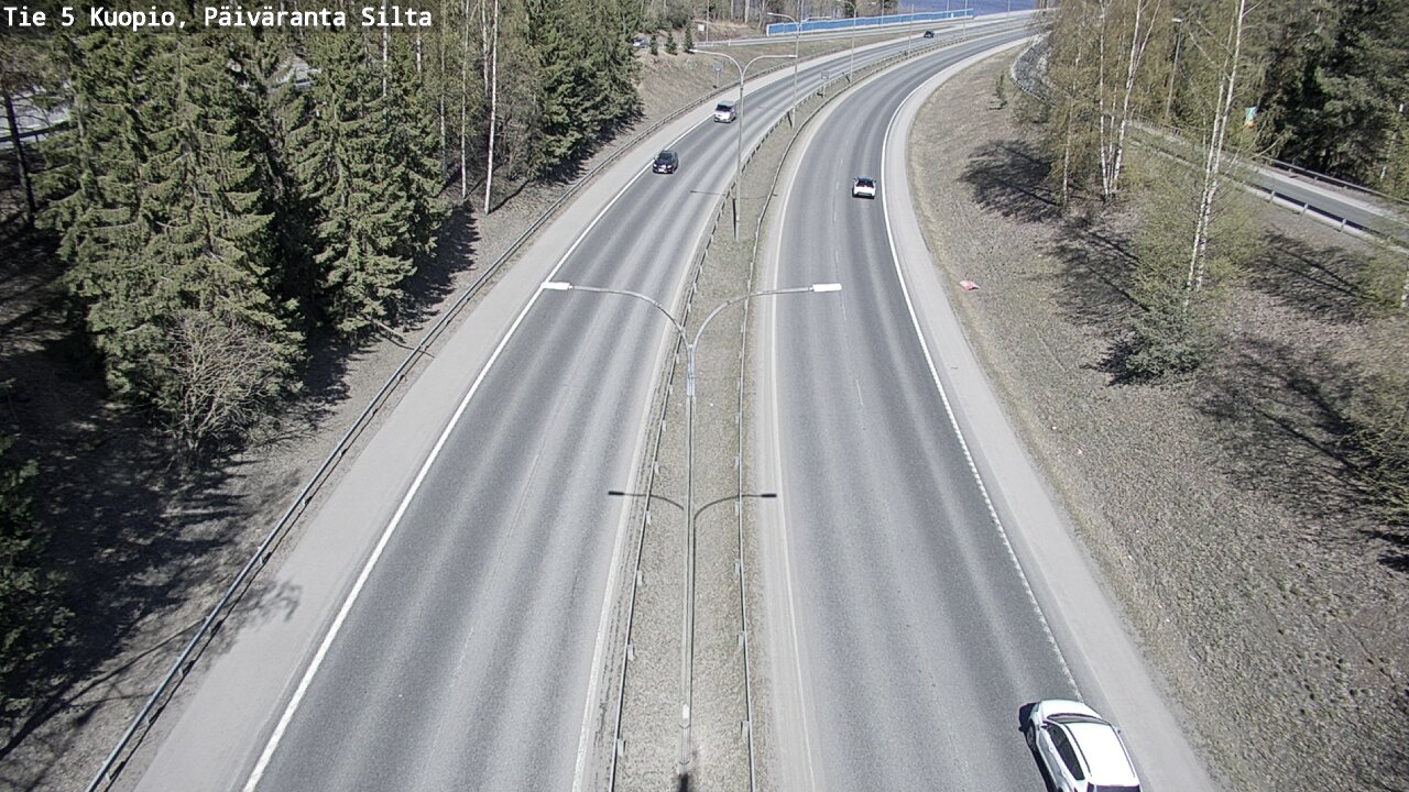 Kelikamerat Kuva Tie 5 Kuopio, Päiväranta silta, Kuopio, Pohjois-Savo
