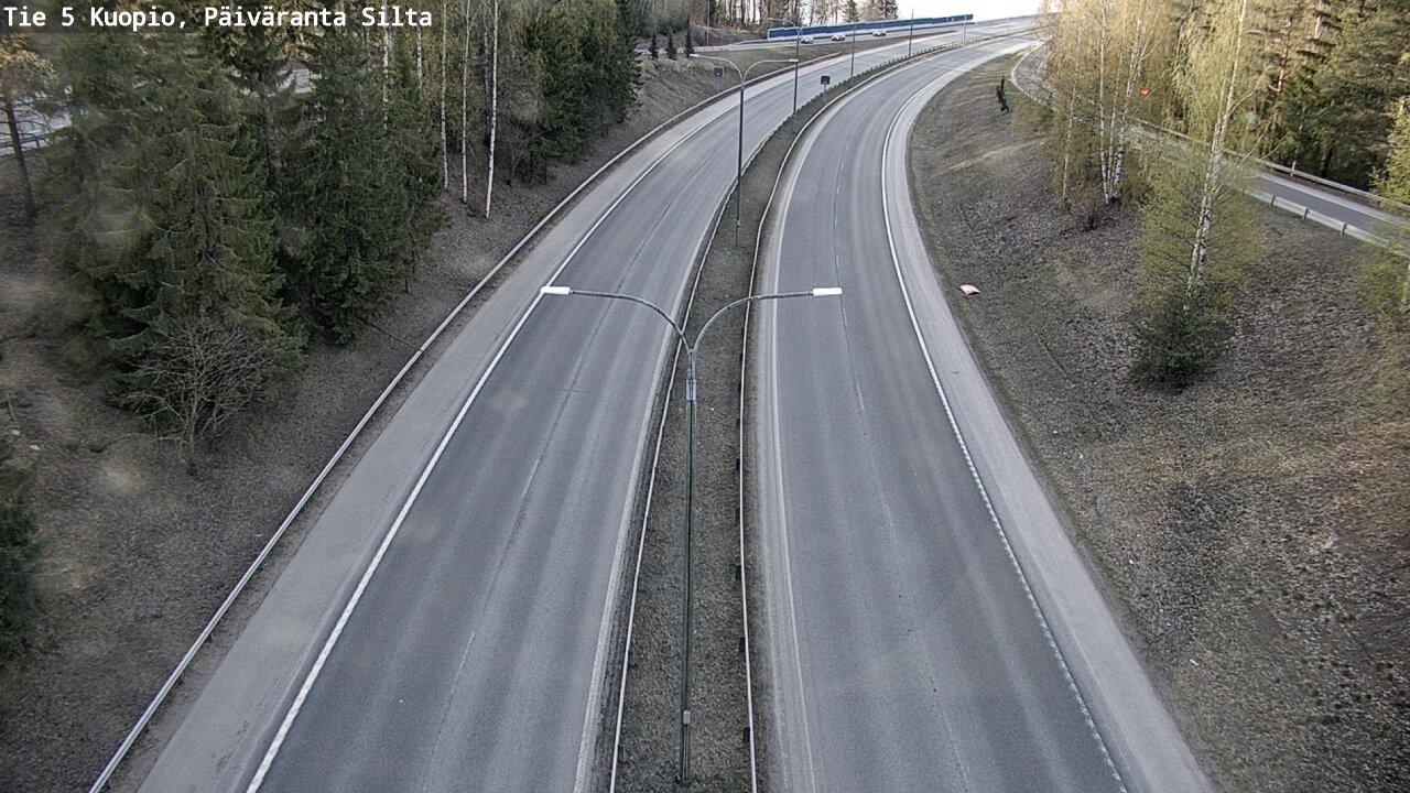 Weather Camera Image Road 5 Kuopio, Päiväranta silta, Kuopio, Pohjois-Savo