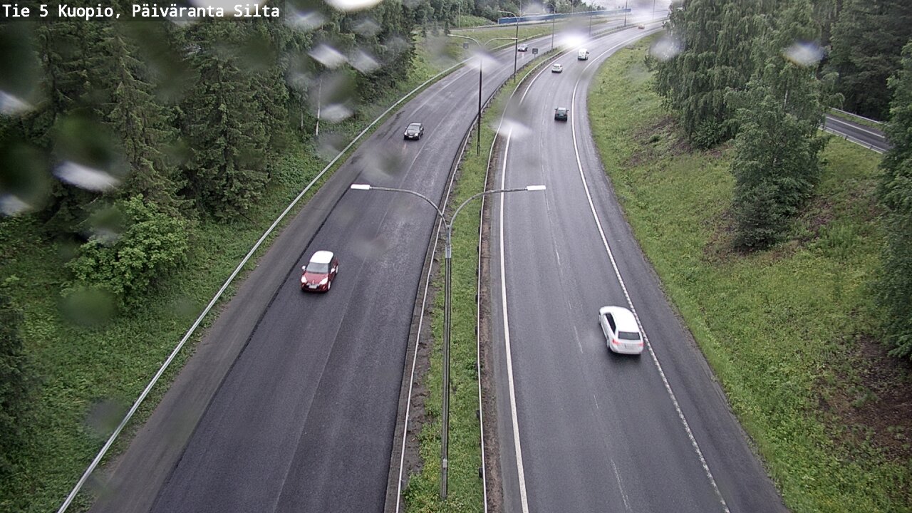 Weather Camera Image Väg 5 Kuopio, Päiväranta silta, Kuopio, Pohjois-Savo
