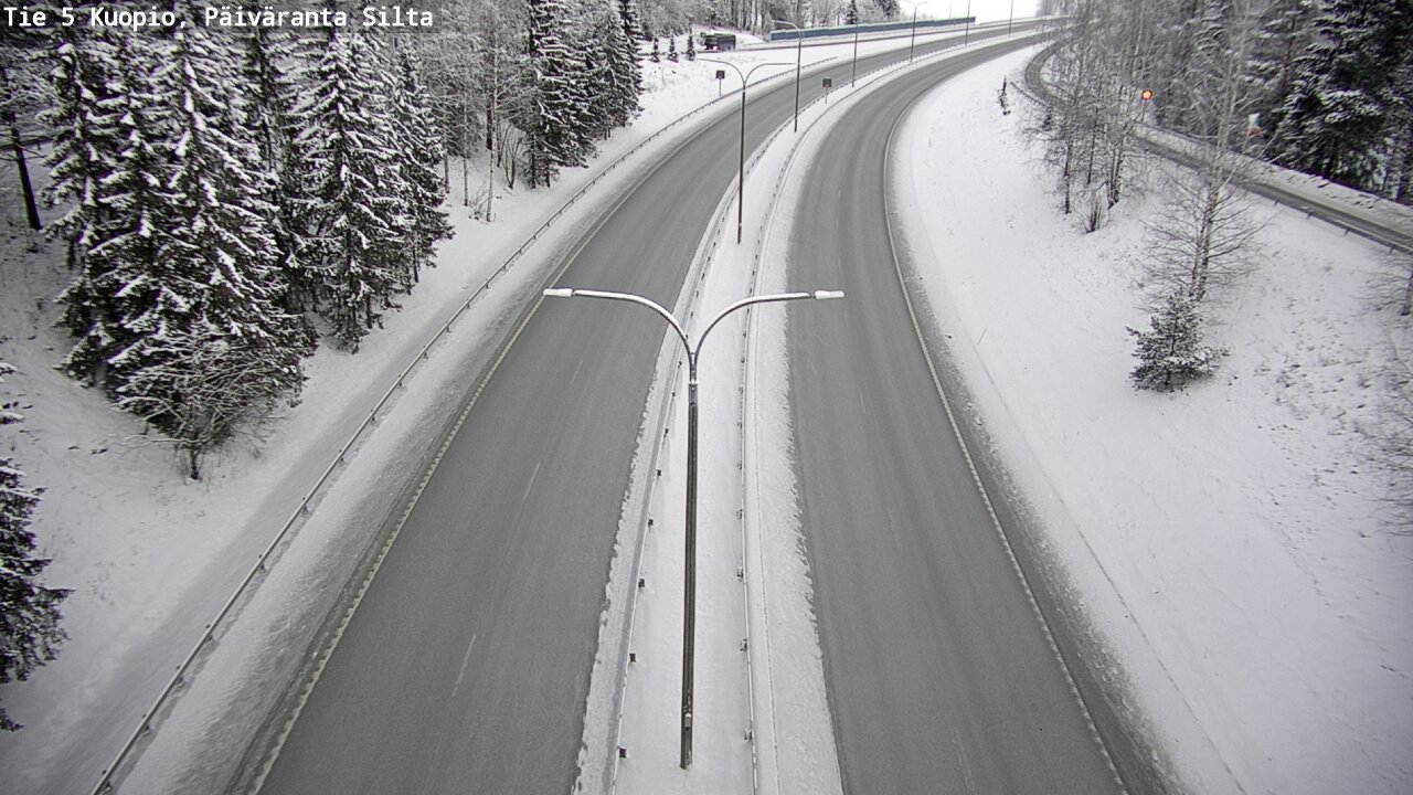 Weather Camera Image Väg 5 Kuopio, Päiväranta silta, Kuopio, Pohjois-Savo