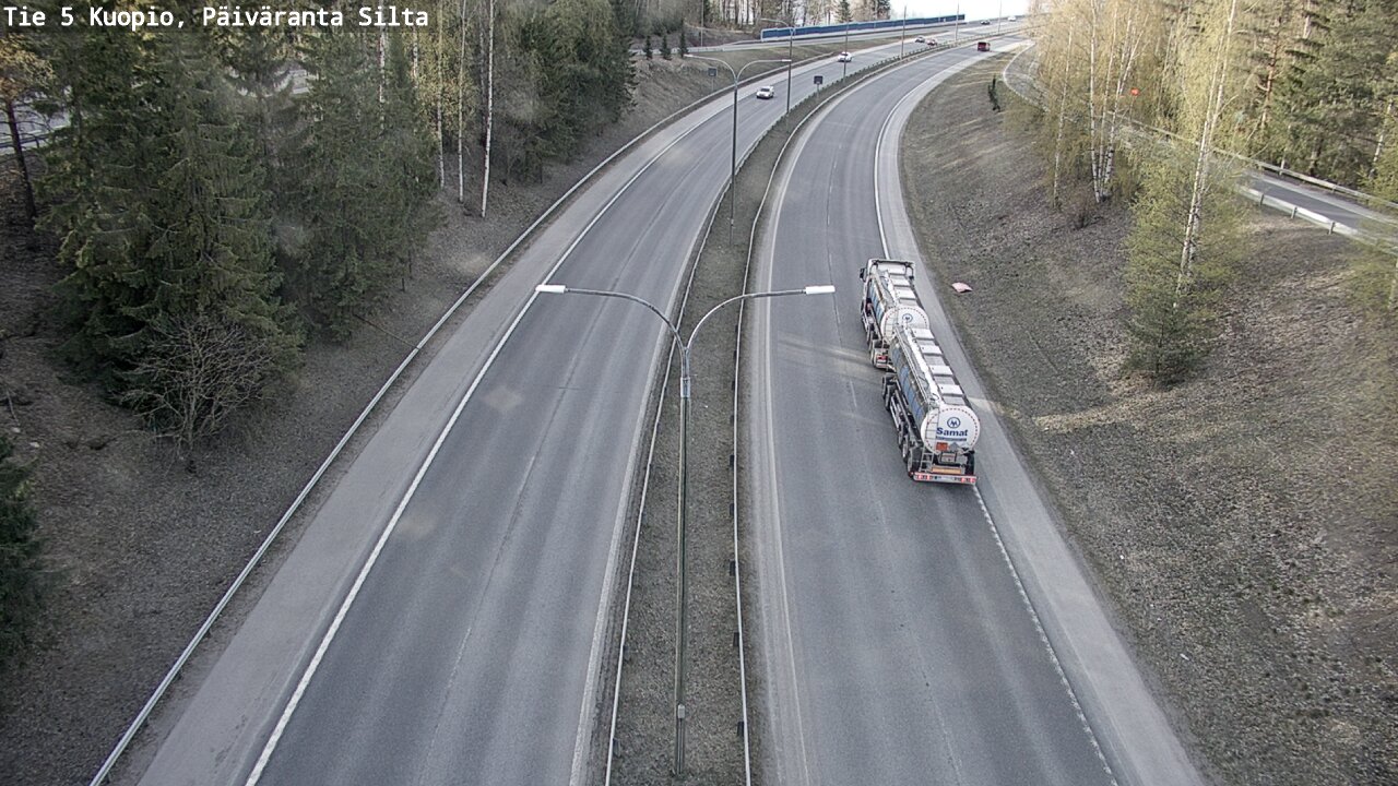 Weather Camera Image Road 5 Kuopio, Päiväranta silta, Kuopio, Pohjois-Savo